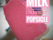 Gambar popsicle susu strawberry