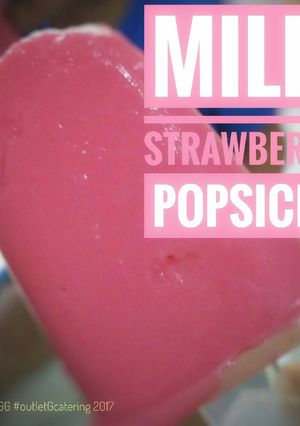 Foto resep Milk Strawberry Popsicle