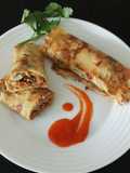 Egg Pancake with chicken keema