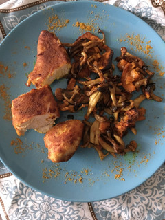 Una foto de Pollo al horno con Ras El Hanout