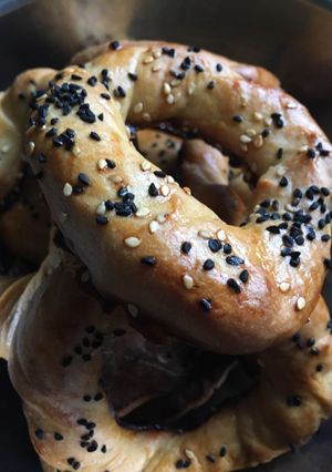 A picture of Açma (soft rolled bread).