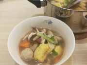 一張白菜魚丸的照片