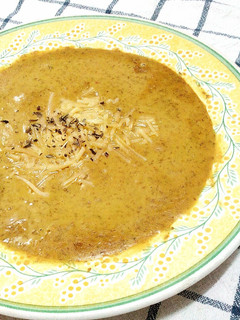 Una foto de Crema de lentejas al curry