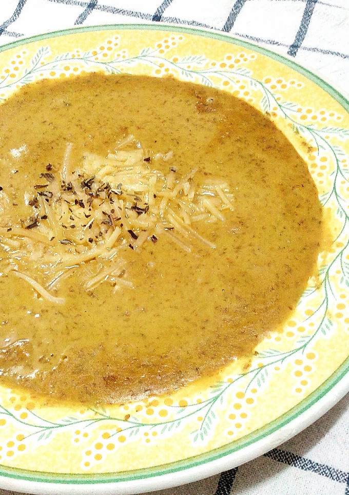 Una foto de Crema de lentejas al curry