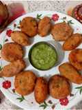 Alu veg tikki & rolls & pudina chutney