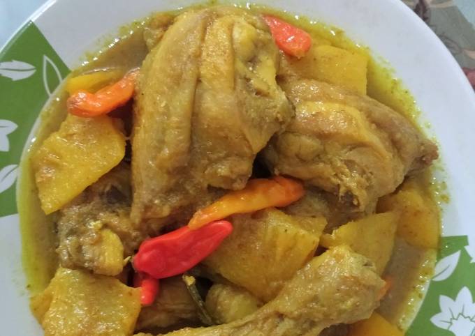 Resep Gulai Ayam Nanas Anti Gagal