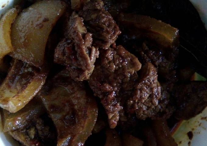 Resep memasak Rendang daging &amp; kikil enak mudah  lezat