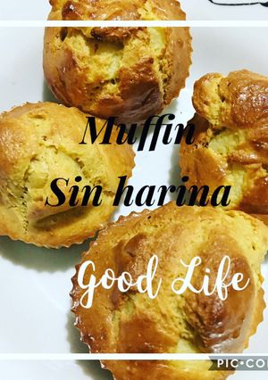 Una foto de Muffins de limón sin harina