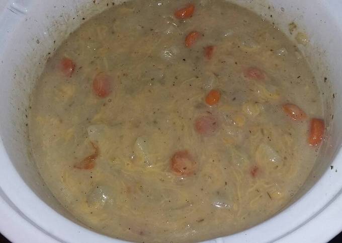 Steps to Prepare Quick Crock Pot Cheesy Potato Soup