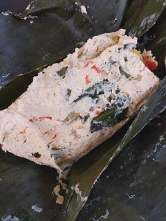 Foto resep Botok jamur, tahu, kemangi, dan ikan teri