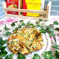 A picture of Pajeon / Bakwan ala Korea.