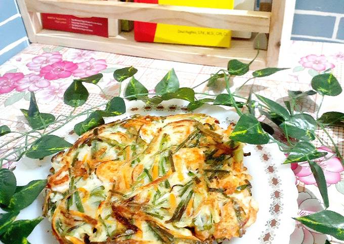 Cara Gampang Menyiapkan Pajeon / Bakwan ala Korea Anti Gagal