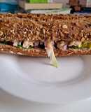 Bocata vegano de garbanzos y mayonesa