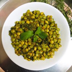 A picture of Dry Pigeon Pea Curry#themechallenge.