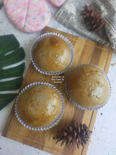 Foto resep Taro Custard Bun (Roti Talas Isi Custard)