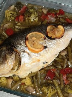 Una foto de Dorada al horno