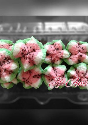 Foto resep Bolu Kukus Semangka