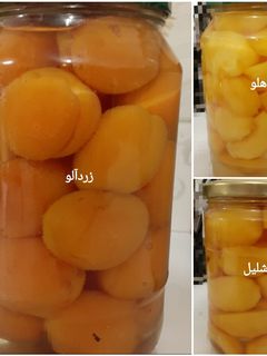 عکسی از دستور کمپوت زردآلو، هلو و شلیل