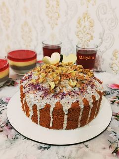 عکسی از دستور کیک هویج و گردو