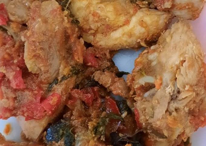Bagaimana Membuat Dada ayam sambal tanpa minyak (u/diet) Anti Gagal