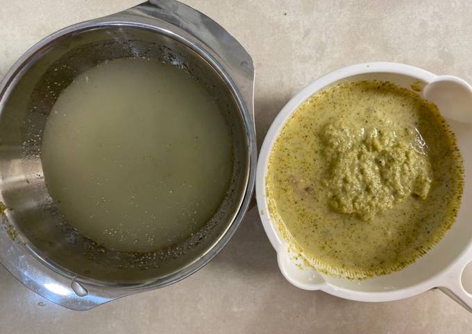 MPASI 6 bulan : salmon, brokoli, beras