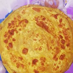 A picture of Pumpkin and coconut chapati #themechallenge.