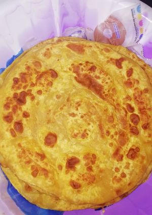 A picture of Pumpkin and coconut chapati #themechallenge.