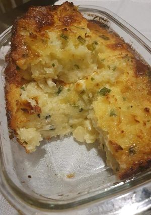Una foto de Chipa guazu de mandioca