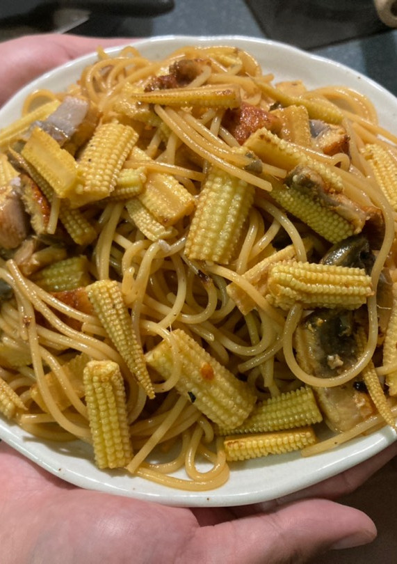 和風蒲燒鰻義大利麵 的食譜成品照片