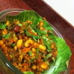 A picture of Rajma lobia masala.