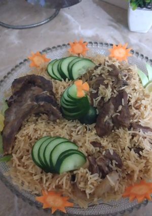 A picture of Mutton pulao.