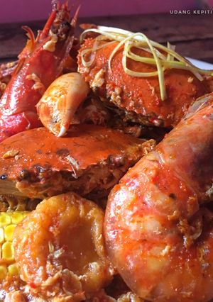 Foto resep Udang kepiting saus singapore