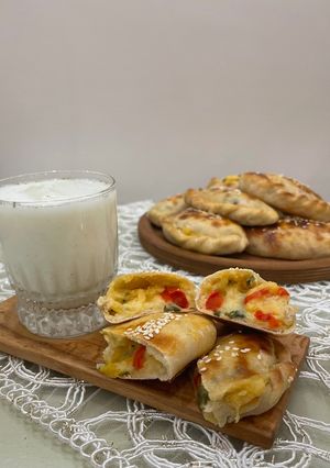 عکسی از دستور پیراشکی سیب زمینی