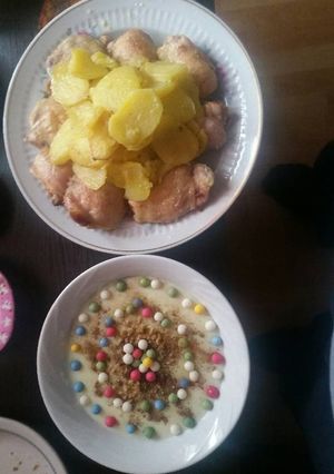 صورة لوصفة دجاج كريم الثوم بالفرن