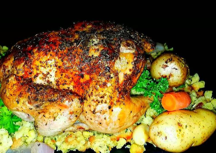 Recipe of Award-winning Mike&#39;s Lemon Garlic Cornish Game Hens