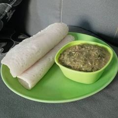 A picture of Sinasir with veg. Soup.