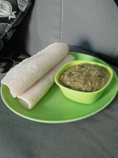A picture of Sinasir with veg. Soup.