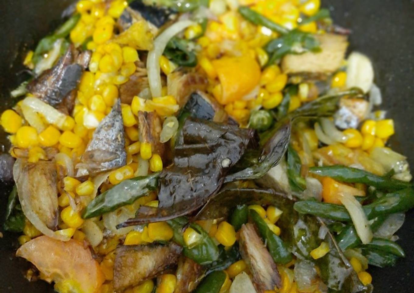 Tumis Ikan Asin Peda Jagung Manis