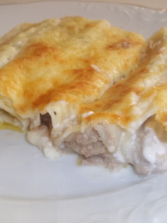 Una foto de Canelones de carne picada de cerdo y de ternera