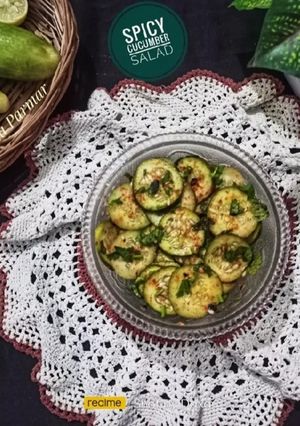 A picture of Summer Salad - Spicy Cucumber Salad.