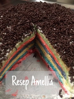 Foto resep Mille crepes (birthday) cake