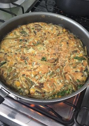 Una foto de Tortilla de verduras
