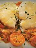 Bacallà amb Samfaina (Bacalao con Pisto)