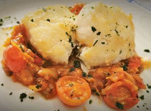 Foto principal de Bacallà amb Samfaina (Bacalao con Pisto)