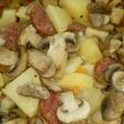 Papas al horno con chorizo y champiñones 😍