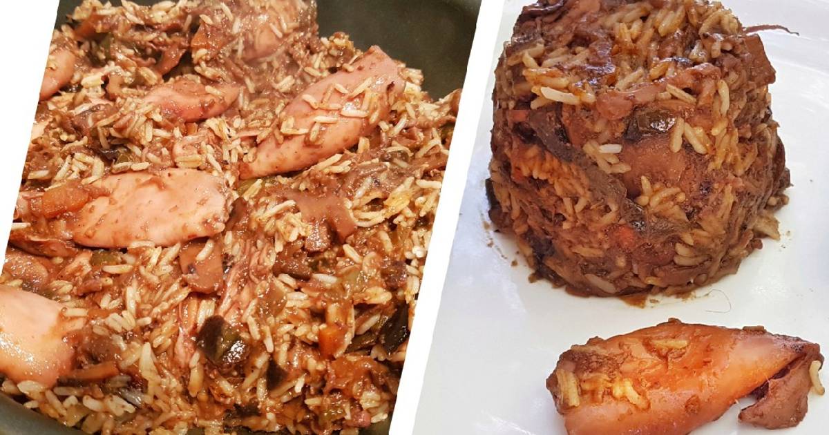 Arroz Basmati frito con Calamarcitos y Verduras Receta de Johnny LIZARD