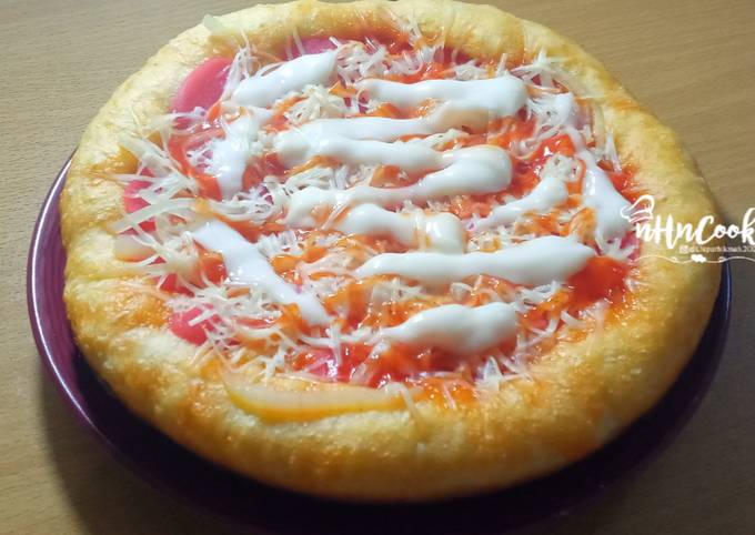 Pizza teflon (no telur,no ribet)