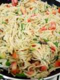 Spaghetti with vegetables