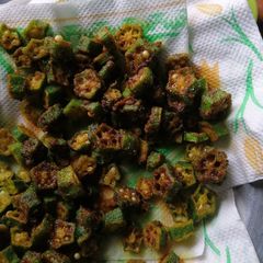 A picture of Crispy bhindi.