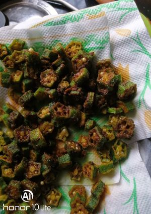 A picture of Crispy bhindi.